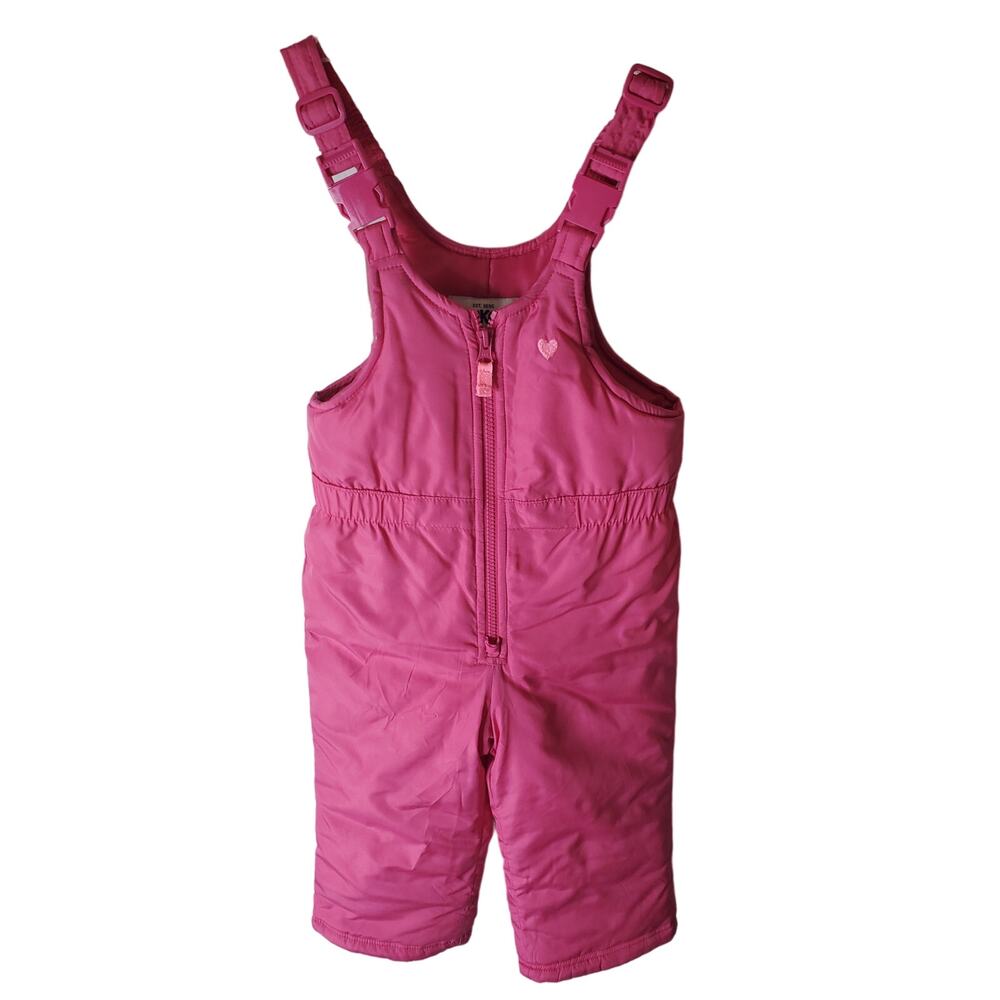 OshKosh B'gosh 3T Pink Snow Overalls